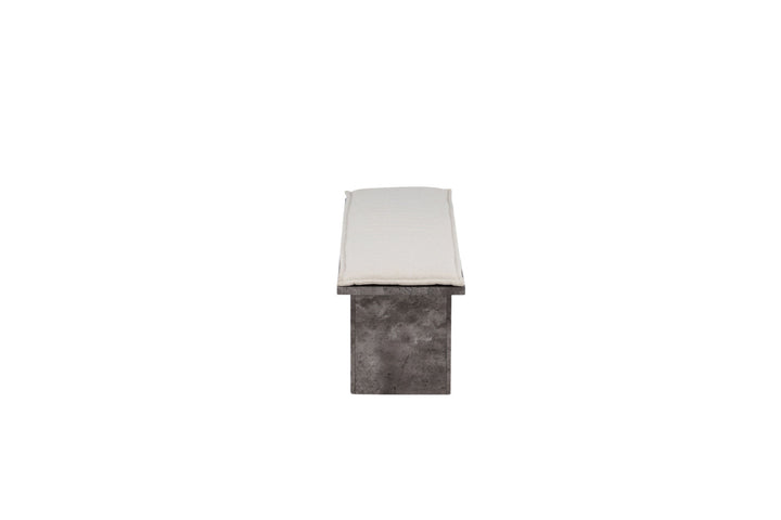 Venture Home Kellogg Bench - Grey / Off White Linen