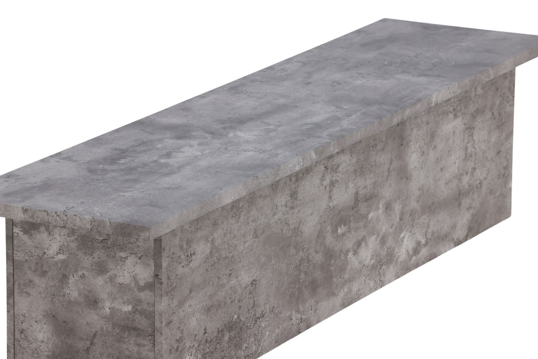 Venture Home Kellogg Bench - Grey / Off White Linen