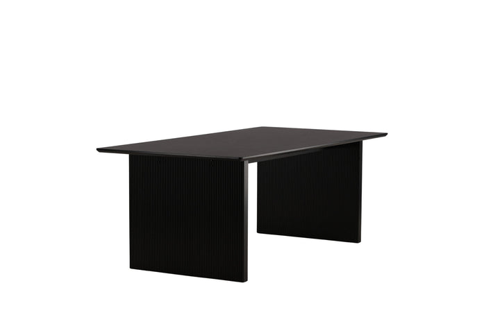 Venture Home Vail Dining Table - Black / Smoked Black MDF