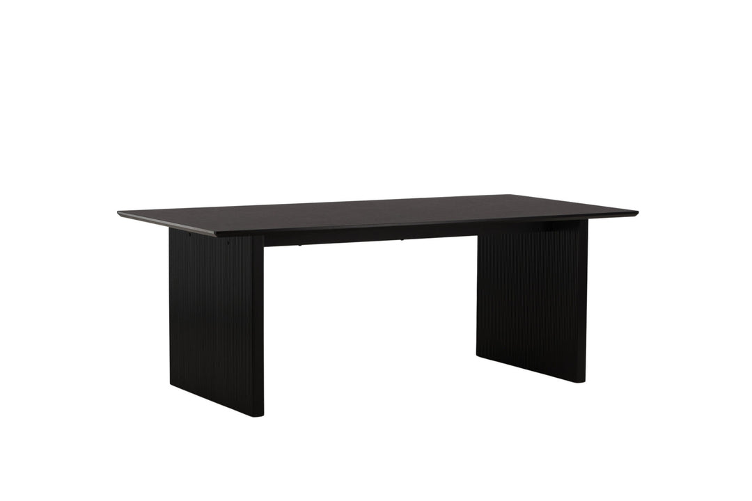 Venture Home Vail Dining Table - Black / Smoked Black MDF