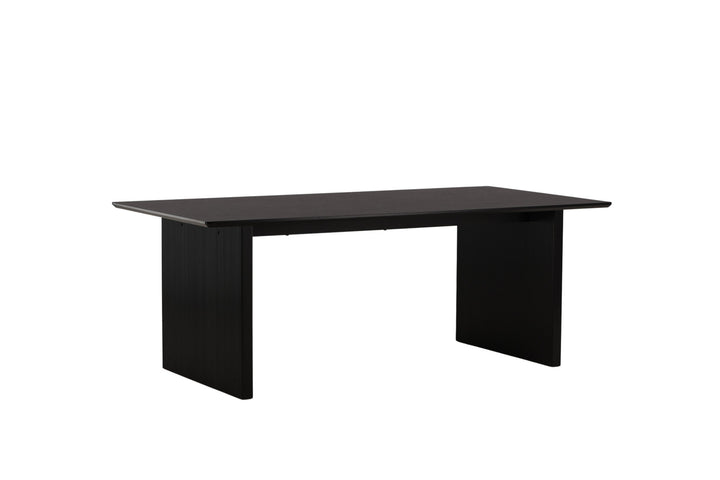 Venture Home Vail Dining Table - Black / Smoked Black MDF