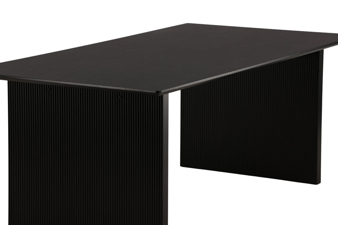 Venture Home Vail Dining Table - Black / Smoked Black MDF
