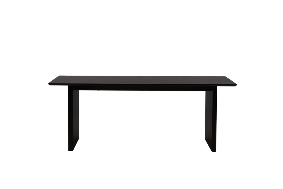 Venture Home Vail Dining Table - Black / Smoked Black MDF