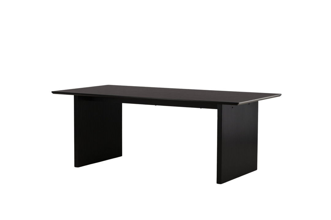Venture Home Vail Dining Table - Black / Smoked Black MDF