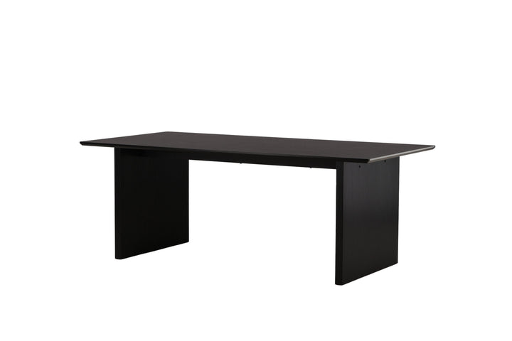 Venture Home Vail Dining Table - Black / Smoked Black MDF