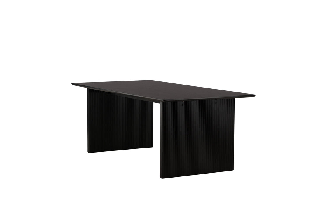 Venture Home Vail Dining Table - Black / Smoked Black MDF