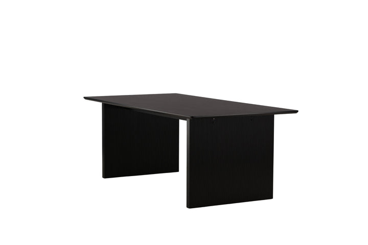 Venture Home Vail Dining Table - Black / Smoked Black MDF
