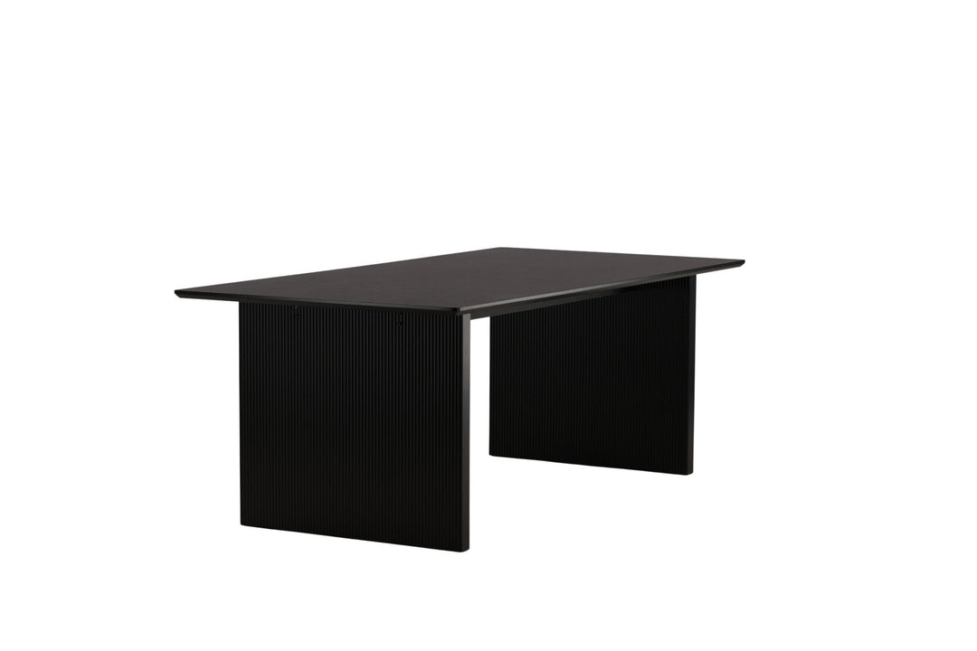 Venture Home Vail Dining Table - Black / Smoked Black MDF