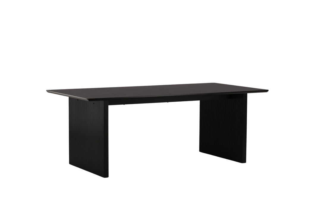 Venture Home Vail Dining Table - Black / Smoked Black MDF