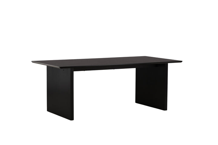 Venture Home Vail Dining Table - Black / Smoked Black MDF