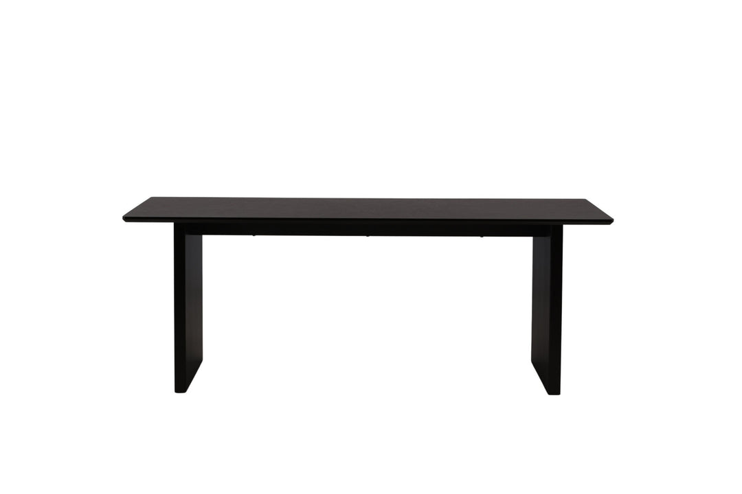 Venture Home Vail Dining Table - Black / Smoked Black MDF
