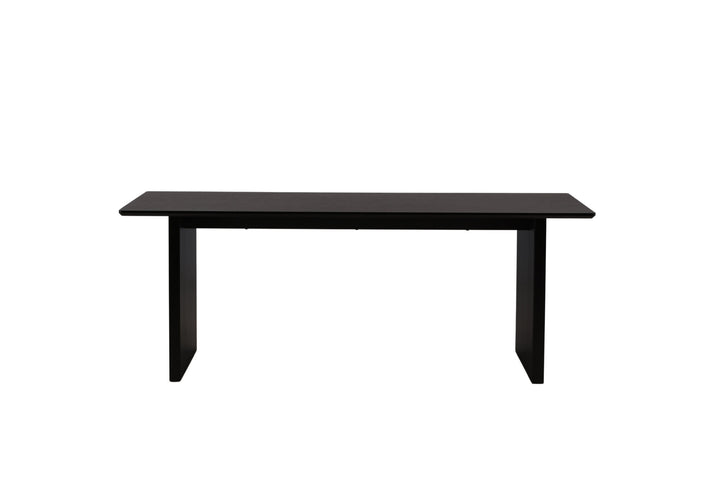 Venture Home Vail Dining Table - Black / Smoked Black MDF