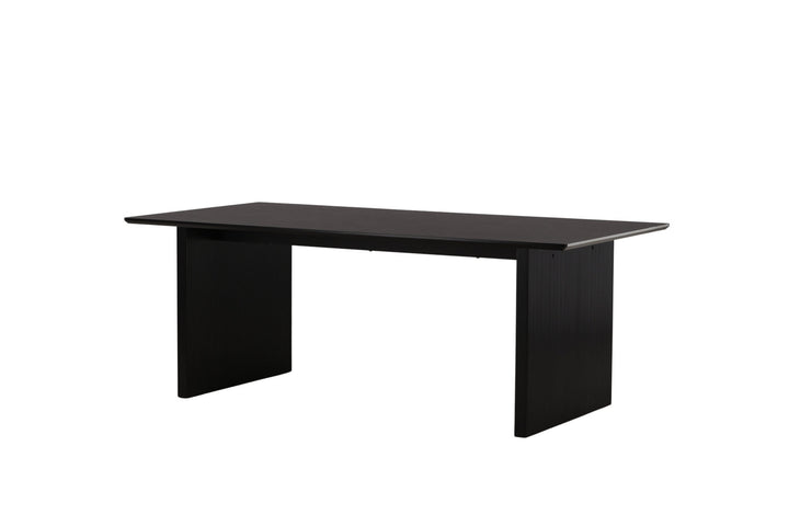 Venture Home Vail Dining Table - Black / Smoked Black MDF