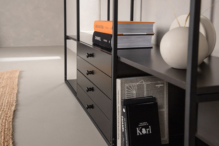 Venture Home Amaraillo Storage - Black / Metal / MDF