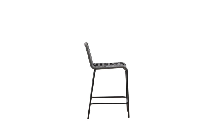 Venture Home Lindos Barchair 2-pack Steel - Black / Dark Grey