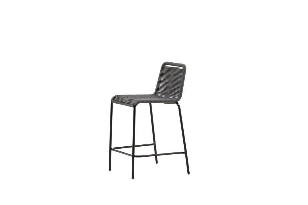Venture Home Lindos Barchair 2-pack Steel - Black / Dark Grey