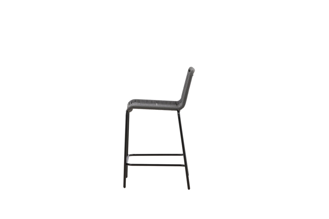 Venture Home Lindos Barchair 2-pack Steel - Black / Dark Grey