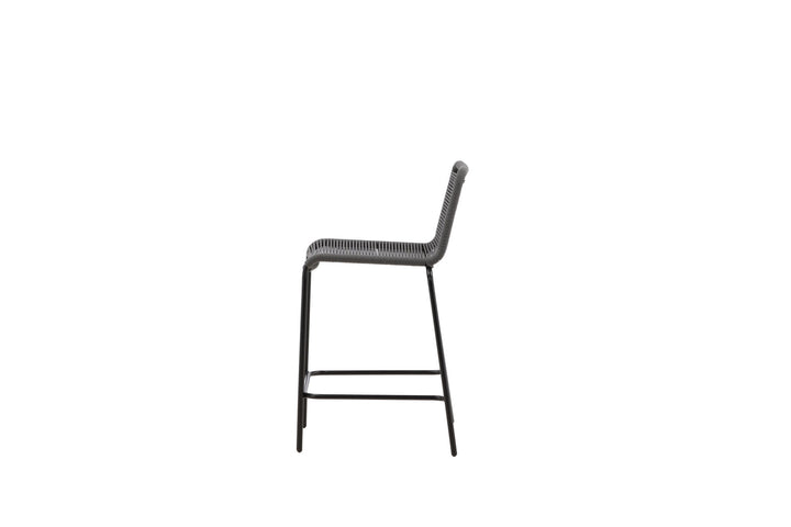 Venture Home Lindos Barchair 2-pack Steel - Black / Dark Grey