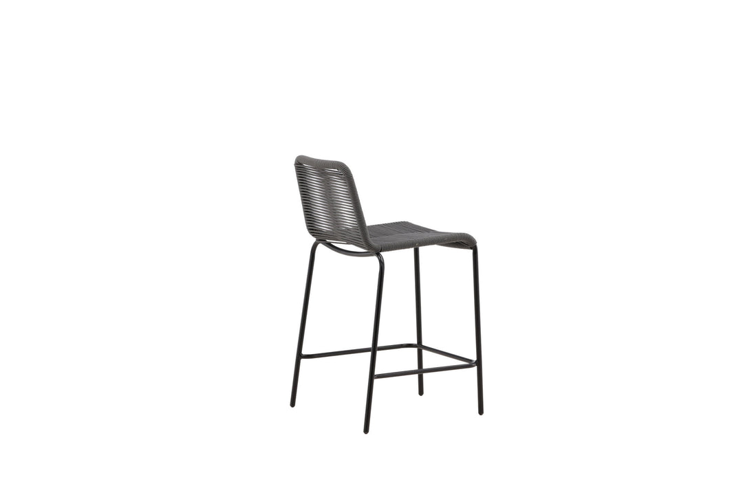 Venture Home Lindos Barchair 2-pack Steel - Black / Dark Grey