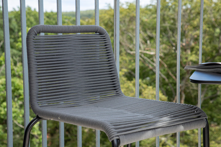 Venture Home Lindos Barchair 2-pack Steel - Black / Dark Grey