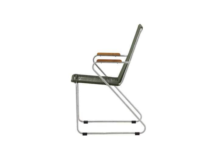 Venture Home Bois Diningchair 2-pack Steel - Silver / Green Rope