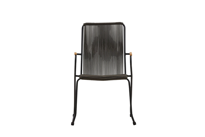 Venture Home Bois Diningchair 2-pack Steel - Black / Dark Grey Rope