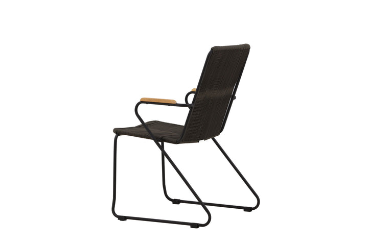 Venture Home Bois Diningchair 2-pack Steel - Black / Dark Grey Rope