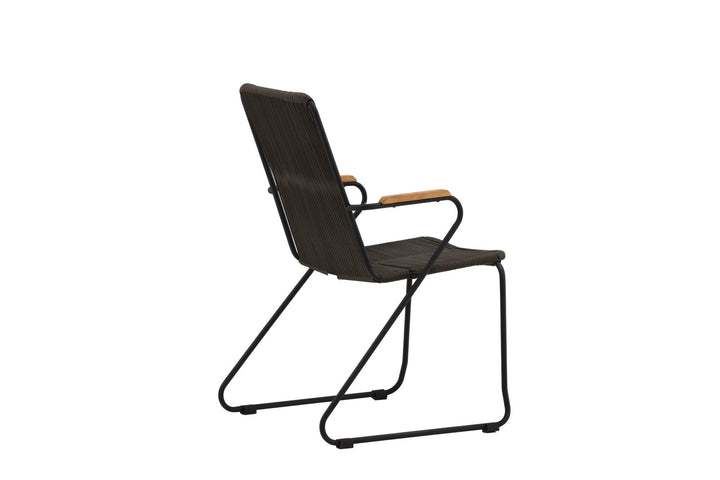 Venture Home Bois Diningchair 2-pack Steel - Black / Dark Grey Rope