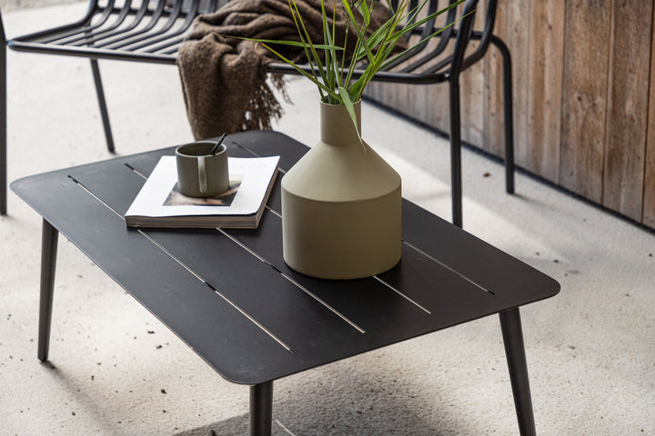 Venture Home Lina Sofatable Aluminium - Black / Rectangular 60*100*