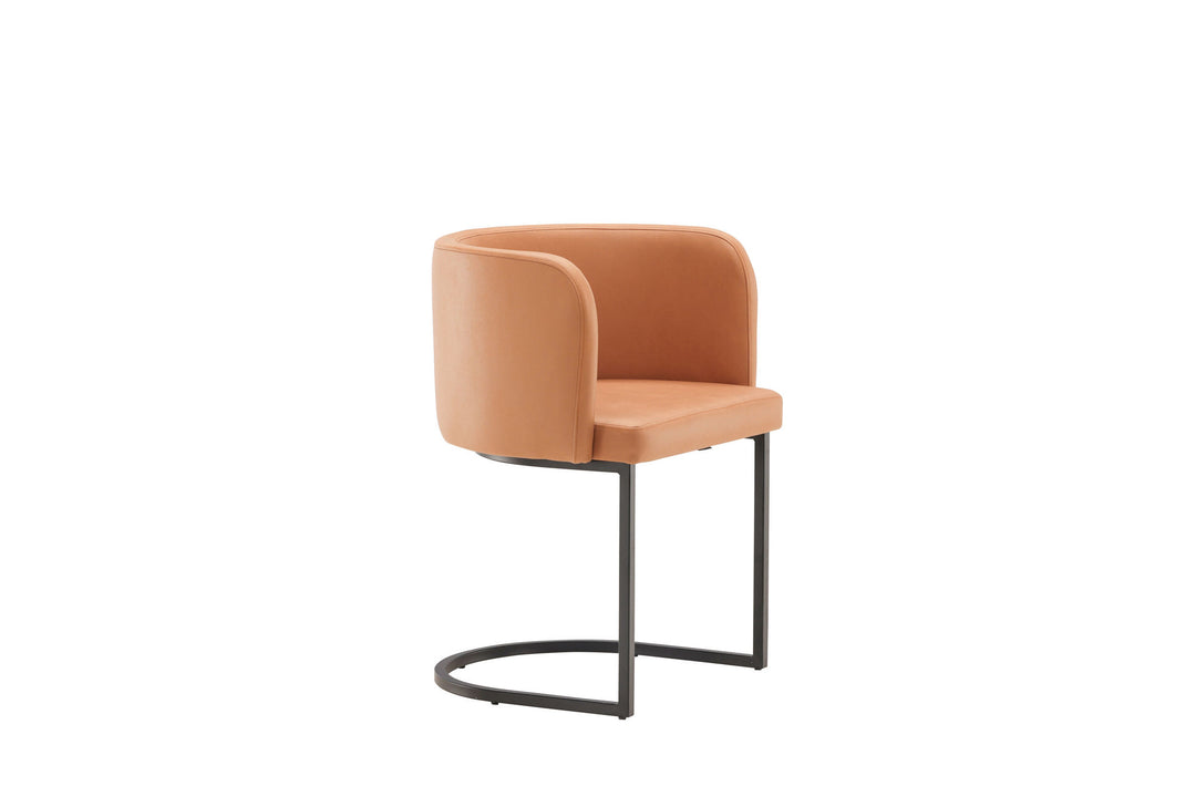 Furniture Fashion Simrishamn Dining Chair - Black / Brown TC-fabric
