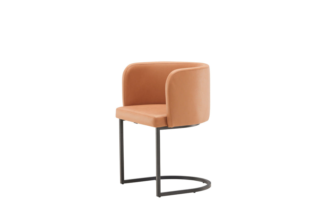 Furniture Fashion Simrishamn Dining Chair - Black / Brown TC-fabric