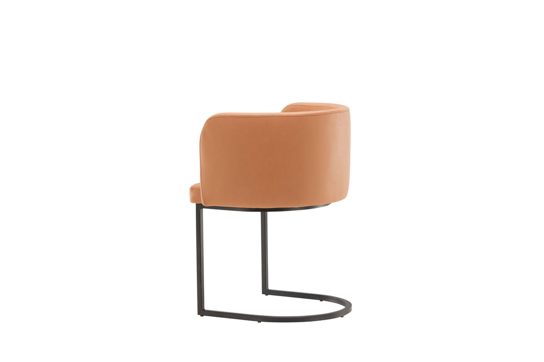 Furniture Fashion Simrishamn Dining Chair - Black / Brown TC-fabric