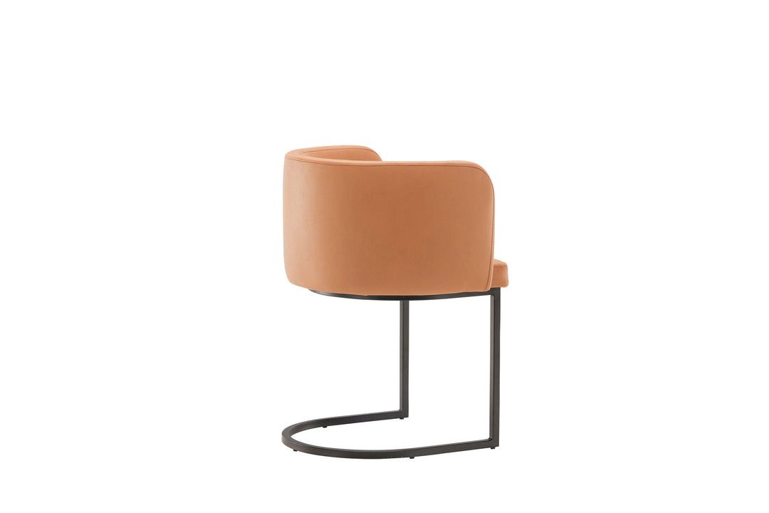 Furniture Fashion Simrishamn Dining Chair - Black / Brown TC-fabric