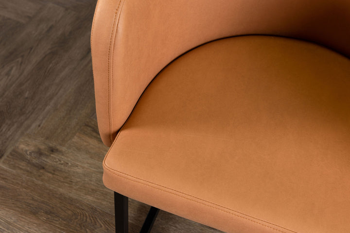Furniture Fashion Simrishamn Dining Chair - Black / Brown TC-fabric