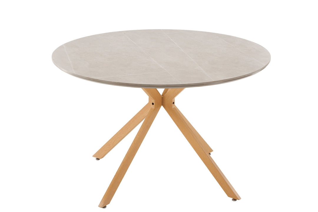 Venture Home Piazza Dining Table - Natural / Grey Spraystone