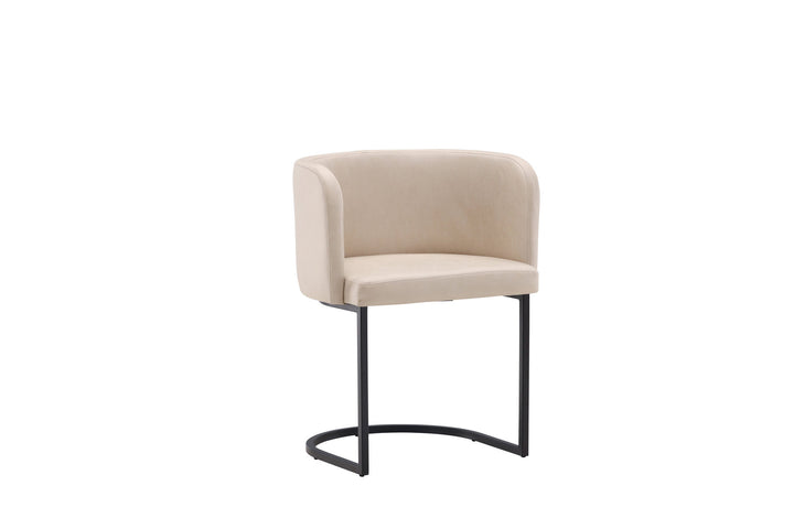 Furniture Fashion Simrishamn Dining Chair - Black / Beige TC-fabric
