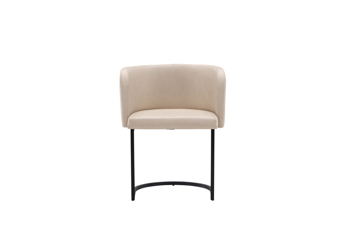 Furniture Fashion Simrishamn Dining Chair - Black / Beige TC-fabric