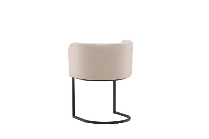 Furniture Fashion Simrishamn Dining Chair - Black / Beige TC-fabric