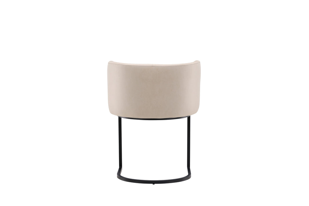 Furniture Fashion Simrishamn Dining Chair - Black / Beige TC-fabric