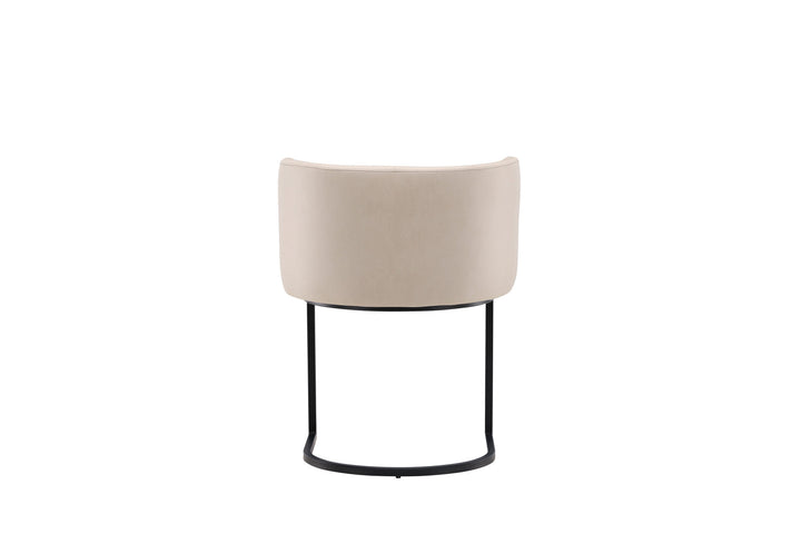 Furniture Fashion Simrishamn Dining Chair - Black / Beige TC-fabric
