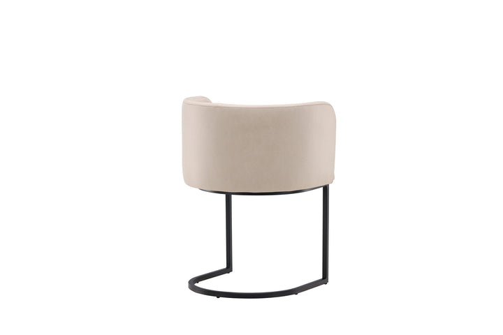 Furniture Fashion Simrishamn Dining Chair - Black / Beige TC-fabric