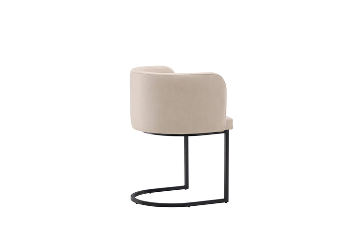Furniture Fashion Simrishamn Dining Chair - Black / Beige TC-fabric