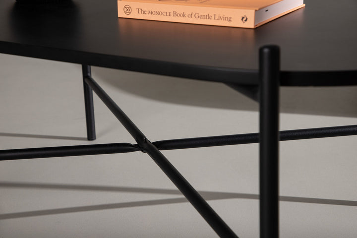 Venture Home Pueblo Sofa Table - Black / Black MDF