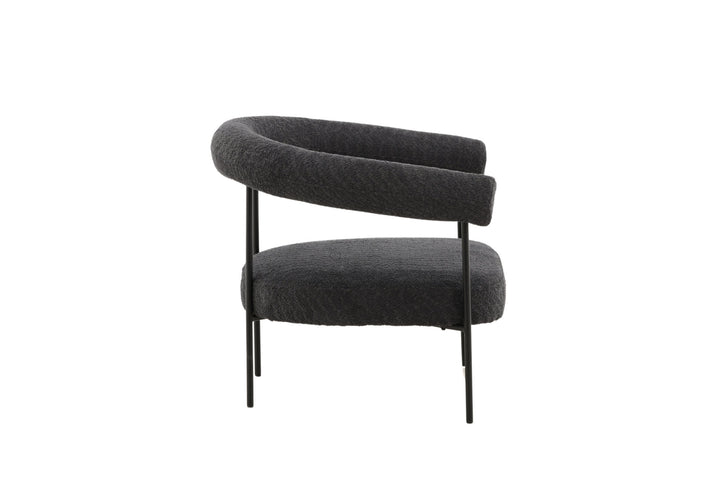 Vind Hökåsen x Josefin Lustig - Arm Chair - Dark Grey Boucle