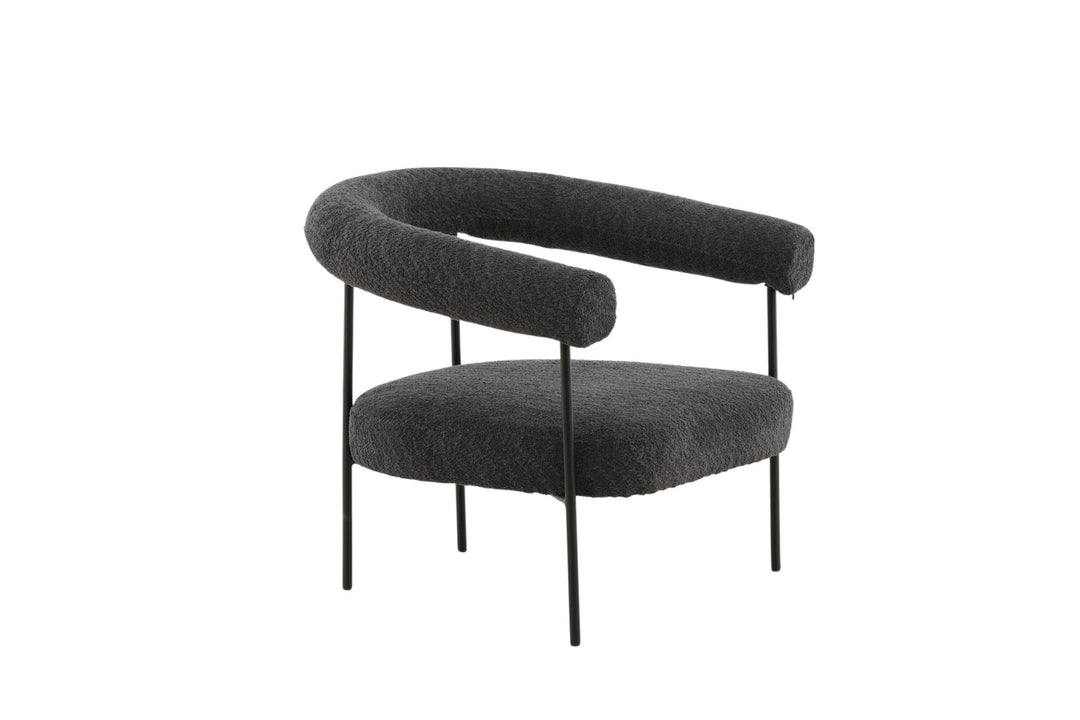 Vind Hökåsen x Josefin Lustig - Arm Chair - Dark Grey Boucle