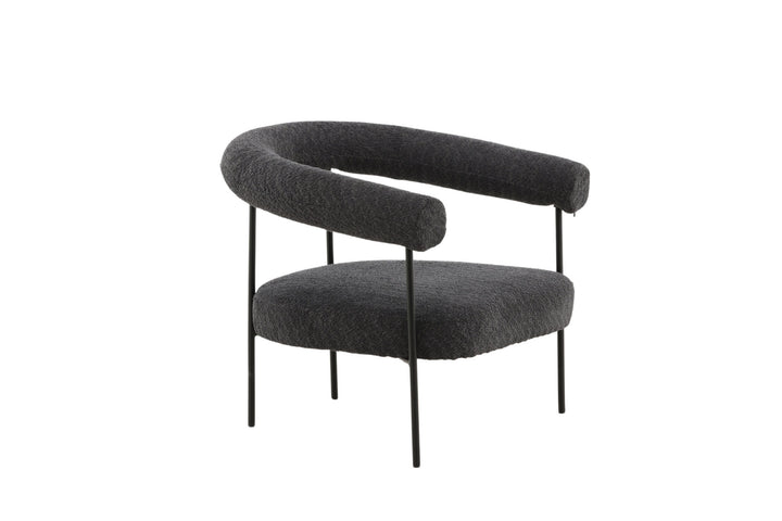 Vind Hökåsen x Josefin Lustig - Arm Chair - Dark Grey Boucle
