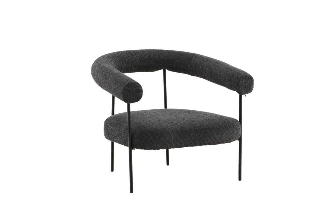 Vind Hökåsen x Josefin Lustig - Arm Chair - Dark Grey Boucle