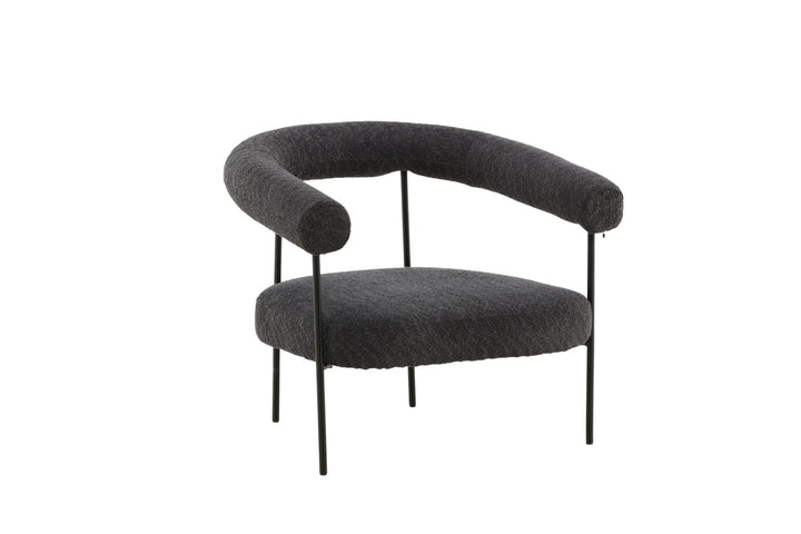 Vind Hökåsen x Josefin Lustig - Arm Chair - Dark Grey Boucle
