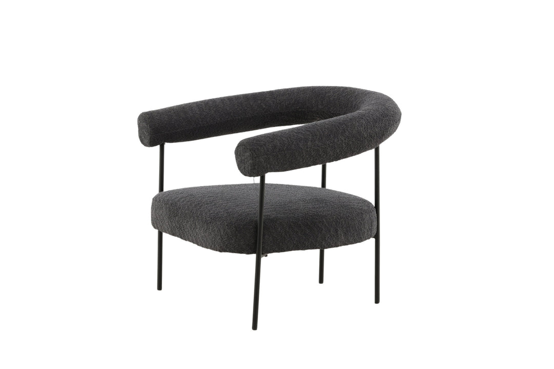 Vind Hökåsen x Josefin Lustig - Arm Chair - Dark Grey Boucle