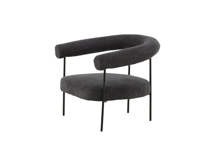 Vind Hökåsen x Josefin Lustig - Arm Chair - Dark Grey Boucle